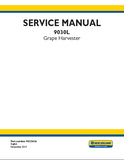 New Holland 9030L Grape Harvester Service Repair Manual