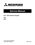 Mitsubishi FG20HN Forklift Trucks (Gasoline Engine) Service Repair Manual