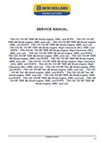 New Holland TS6.140 139 HP TIER 4B (final) engine, 4WD, and ROPS. Tractor Service Repair Manual (PIN NT00001M and above)