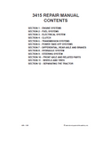 New Holland 3415 Tractor Service Repair Manual