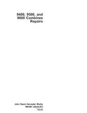 John Deere 9400 Combines Service Repair Manual (tm1401+tm1402s+tm1402+tm1543)