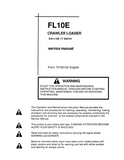 FiatAllis FL10E Crawler Loader Service Repair Manual