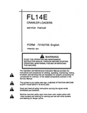FiatAllis FL14E Crawler Loader Service Repair Manual