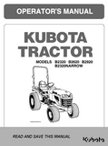 Kubota B2320 Tractor Operator manual