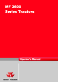 Massey Ferguson MF 3600 Series Tractor Operator’s manual