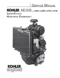 Kohler Aegis LH685 liquid cooled horizontal crankshaft engine Service Repair Manual