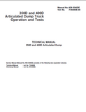 Hitachi 400D Articulated Dump Service Repair Manual