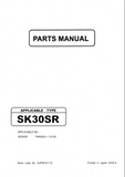 Kobelco SK30SR Mini Excavator Parts Catalogue Manual (SN: PW03501 to 10105)
