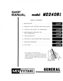 KOBELCO MD240BLC HYDRAULIC EXCAVATOR Service Repair Manual
