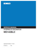 KOBELCO MD140BLC HYDRAULIC EXCAVATOR Service Repair Manual