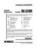 KOBELCO SK15SR HYDRAULIC EXCAVATOR Service Repair Manual