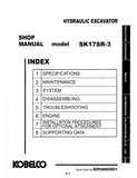 KOBELCO SK17SR-3 COMPACT CRAWLER EXCAVATOR Service Repair Manual