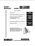 KOBELCO SK20SR HYDRAULIC EXCAVATOR Service Repair Manual