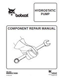 Bobcat 2400 Hydrostatic Pump Component Service Repair Manual SN: All