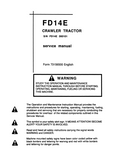 FiatAllis FD14E Crawler Tractor Service Repair Manual