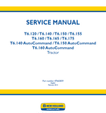 New Holland T6.140 Tractor Service Repair Manual
