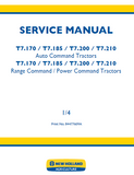 New Holland T7.170 Power Command Tractor Service Repair Manual