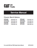 Caterpillar Cat GP45K FORKLIFT LIFT TRUCKS CHASSIS, MAST AND OPTIONS Service Repair Manual SN：T19C-80001 and up