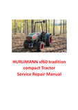 HURLIMANN xf60 tradition compact Tractor Service Repair Manual