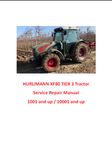 HURLIMANN XF80 TIER 3 Tractor Service Repair Manual (Serial No: 1001 and up; 10001 and up)