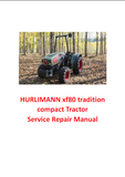 HURLIMANN xf80 tradition compact Tractor Service Repair Manual