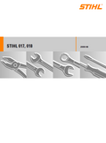 Stihl 017 Chainsaw Service Repair Manual