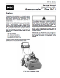 Toro Greensmaster Flex 18 (04018) Service Repair Manual