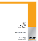 CASE 921F XR Wheel Loader Service Repair Manual