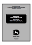 John Deere LX289 Garden Tractor Service Repair Manual (tm2046)