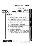 Kobelco SK16MSR Mini Excavator Service Repair Manual (SK16MSR: PF02-02001 ～)
