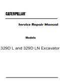 Caterpillar Cat 329D L Excavator (Prefix BFC) Service Repair Manual (BFC00001 and up)