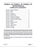 CASE IH FARMALL 40 Tractor Service Repair Manual