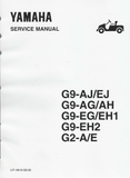 Yamaha G9-AJ Golf Cart Service Repair Manual
