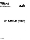 Yamaha G1 Golf Car Service Repair Manual