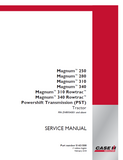CASE IH Magnum 280 Powershift Transmission (PST) Tier 4B Tractor Service Repair Manual (PIN ZHRF04001 and above)