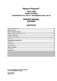Massey Ferguson 9540 Rotary Combine Service Repair Manual