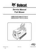 Bobcat 30FM Flail Mower Service Repair Manual S/N B1YS00101 And Above