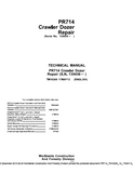 LIEBHERR PR 714 Crawler Dozer Service Repair Manual (TM10269)