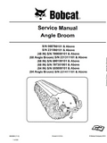 Bobcat 68 IN Angle Broom Service Repair Manual S/N 690100101 And Above