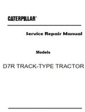 Caterpillar Cat D7R TRACK-TYPE TRACTOR (Prefix 9HM) Service Repair Manual (9HM00001 and up)
