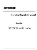 Caterpillar Cat 992G Wheel Loader (Prefix ADZ) Service Repair Manual (ADZ00001 and up)