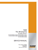 CASE 750M Tier 4A (interim) Crawler Dozer Service Repair Manual (PIN NDDC70000 and above)