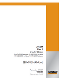 CASE 2050M Tier 2 Crawler Dozer Service Repair Manual (PIN NEDC20000 and above)