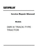 Caterpillar Cat D6R III TRACK-TYPE TRACTOR (Prefix JDL) Service Repair Manual (JDL00001 and up)