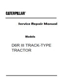 Caterpillar Cat D6R III TRACK-TYPE TRACTOR (Prefix HDC) Service Repair Manual (HDC00001 and up)