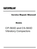 Caterpillar Cat CP-563D Vibratory Compactors (Prefix 2RZ) Service Repair Manual (2RZ00001 and up)