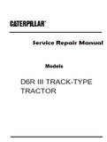 Caterpillar Cat D6R III TRACK-TYPE TRACTOR (Prefix HKE) Service Repair Manual (HKE00001 and up)