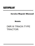 Caterpillar Cat D6R III TRACK-TYPE TRACTOR (Prefix DMK) Service Repair Manual (DMK00001 and up)