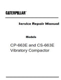 Caterpillar Cat CP-663E Vibratory Compactor (Prefix AEF) Service Repair Manual (AEF00001 and up)