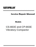 Caterpillar Cat CP-663E Vibratory Compactor (Prefix ASB) Service Repair Manual (ASB00001 and up)